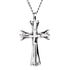 S925 sterling silver cross necklace men's hip-hop trend inlaid zircon pendant women's INS - MOWTE