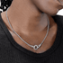 Dragon bone necklace for men hip-hop retro trend S925 pure silver plain chain collarbone chain for women niche - MOWTE