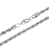 Short twist chain silver Fried Dough Twists chain clavicle necklace men and women hip-hop - MOWTE