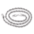 Short twist chain silver Fried Dough Twists chain clavicle necklace men and women hip-hop - MOWTE
