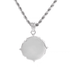 S925 sterling silver cross necklace men's hip-hop retro disc pendant women's collarbone chain - MOWTE
