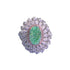 Paraiba color 6*9 ring for women 925 silver design fashionable temperament - MOWTE