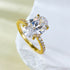 925 silver simulated diamond oval 8 * 12 Redion Diamond Bottom Cutting Explosive Product - MOWTE
