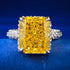 New S925 Silver Luxury High Carbon Diamond 10 * 12 Ring female - MOWTE