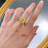 New S925 Silver Luxury High Carbon Diamond 10 * 12 Ring female - MOWTE