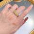 Light Luxury Ins-Style Micro-Pave High Carbon Diamond Women's Yellow Full Pavé Ring Versatile Elegant Design - MOWTE