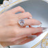 2025 New S925 Sterling Silver High-Carbon Diamond 10x14mm Prism-Cut Chunky Square Ring - MOWTE
