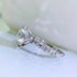 New 925 Sterling Silver 5 Carat Portuguese-Cut Aurora Six-Prong Women's Luxury Premium Ring - MOWTE