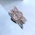 925 Sterling Silver 6x8mm Oval-Cut High-Carbon Diamond Women's Luxury Micro-Setting Ring - MOWTE