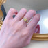 S925 Silver 5 * 5mm Square Sugar Yellow Diamond High Carbon Diamond Ring - MOWTE