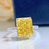 S925 Silver High Carbon Diamond 8 * 10mm Redion Cutting Ring for Women - MOWTE