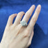 S925 Silver 10 * 10 White G High Carbon Diamond Ring - MOWTE
