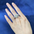 S925 Silver 10 * 10 White G High Carbon Diamond Ring - MOWTE