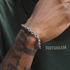 18K Gold-colored Handchain hip-hop titanium steel bracelet suitable for both men and women high-end O-shape - MOWTE