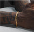 18K Gold-colored Handchain hip-hop titanium steel bracelet suitable for both men and women high-end O-shape - MOWTE
