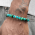 Green Tiger's Eye Beaded Bracelet for Men & Blue Agate Bead Bracelet for Women - Versatile Indie Handmade Jewelry - MOWTE
