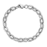 Silver titanium steel 8-shaped spiral bracelet hip-hop trend personality O-shape splicing bracelet high-end feel without fading - MOWTE