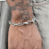 Silver titanium steel 8-shaped spiral bracelet hip-hop trend personality O-shape splicing bracelet high-end feel without fading - MOWTE