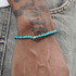 Natural turquoise bracelet men's hip-hop trend versatile handmade bead skull bracelet women's ins - MOWTE