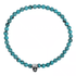 Natural turquoise bracelet men's hip-hop trend versatile handmade bead skull bracelet women's ins - MOWTE