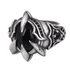 S925 pure silver precision black agate men's ring dragon claw domineering retro eagle claw style index finger men's ring - MOWTE