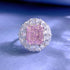New Rich Lady's Happy Luxury Cherry Blossom Pink 10 * 12 Pink Diamond Ring - MOWTE