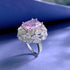 New Rich Lady's Happy Luxury Cherry Blossom Pink 10 * 12 Pink Diamond Ring - MOWTE