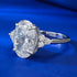 New Top Simulation Diamond Ring 8 * 12mm oval cut White Diamond Wedding Ring - MOWTE
