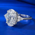 New Top Simulation Diamond Ring 8 * 12mm oval cut White Diamond Wedding Ring - MOWTE