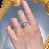 New Top Simulation Diamond Ring 8 * 12mm oval cut White Diamond Wedding Ring - MOWTE