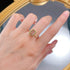 S925 Silver Ascher 6 * 9 Smoke Zirconium Powder Simple Basic Stackable Ring - MOWTE