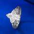 Four cornered irregular high carbon diamond ring for women 925 silver daily outfit - MOWTE