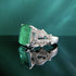 S925 pure silver exquisite top-level simulation emerald cut 10 * 12 rectangular luxury ring - MOWTE