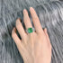 S925 pure silver exquisite top-level simulation emerald cut 10 * 12 rectangular luxury ring - MOWTE