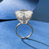 925 Silver Top Luxury Set Large Diamond Ring 15 * 15 High Carbon Diamond Wedding Ring Engagement Ring - MOWTE