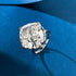 925 Silver Top Luxury Set Large Diamond Ring 15 * 15 High Carbon Diamond Wedding Ring Engagement Ring - MOWTE