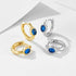 Light luxury round personalized trendy pure silver earrings with simple and versatile zircon ear buckles and earrings rings - MOWTE