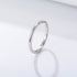 Plain ring pure silver women's plated 14K gold minimalist light luxury fine tail ring smooth surface - MOWTE