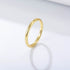 Plain ring pure silver women's plated 14K gold minimalist light luxury fine tail ring smooth surface - MOWTE