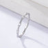 S925 Pure Silver Simple Geometric Bamboo Knot Ring Light Luxury Stackable Ring Series - MOWTE