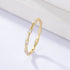 S925 Pure Silver Simple Geometric Bamboo Knot Ring Light Luxury Stackable Ring Series - MOWTE
