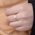 Four leaf clover pure silver ring light luxury simple and diamond inlaid ring - MOWTE