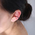 S925 silver ear clip female C-shaped diamond inlaid ear bone clip ear buckle without ear hole earrings - MOWTE