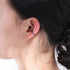 S925 silver ear clip female C-shaped diamond inlaid ear bone clip ear buckle without ear hole earrings - MOWTE