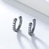 S925 silver ear clip female C-shaped diamond inlaid ear bone clip ear buckle without ear hole earrings - MOWTE