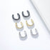 S925 silver ear clip female C-shaped diamond inlaid ear bone clip ear buckle without ear hole earrings - MOWTE