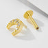 925 sterling silver geometric diamond inlaid Australian Treasure flat head threaded ear studs - MOWTE