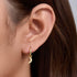 S925 Silver Star Moon Earrings Female Asymmetric Earrings - MOWTE