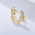 S925 pure silver micro inlaid zircon seahorse small animal earrings - MOWTE