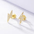 S925 pure silver micro inlaid colored zircon earrings - MOWTE